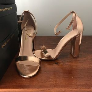 COPY - Lulus RoseGold Block Heel